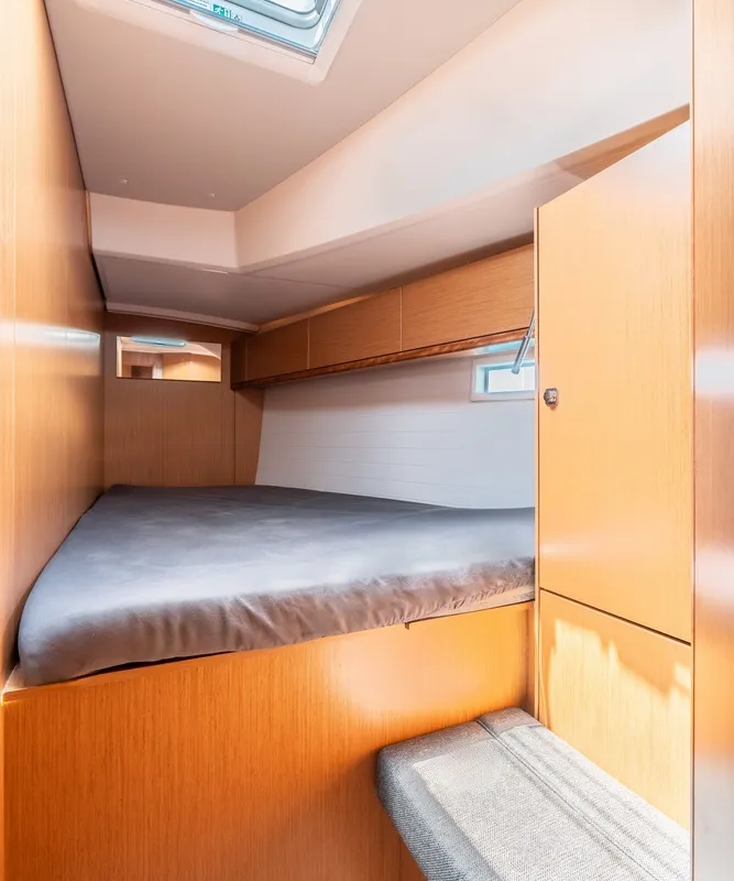 Cabin on Fedra, a Bavaria Cruiser 46 sailboat at Municipal Unit of Rhodes, Greece