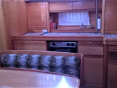 Galley of Magellan, a Bavaria 39 Cruiser sailboat at Preveza, Greece