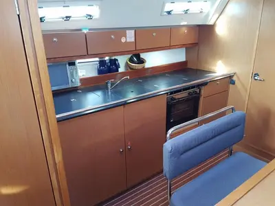 Galley of Lola, a Bavaria Cruiser 40 sailboat at Volos Municipality, Greece