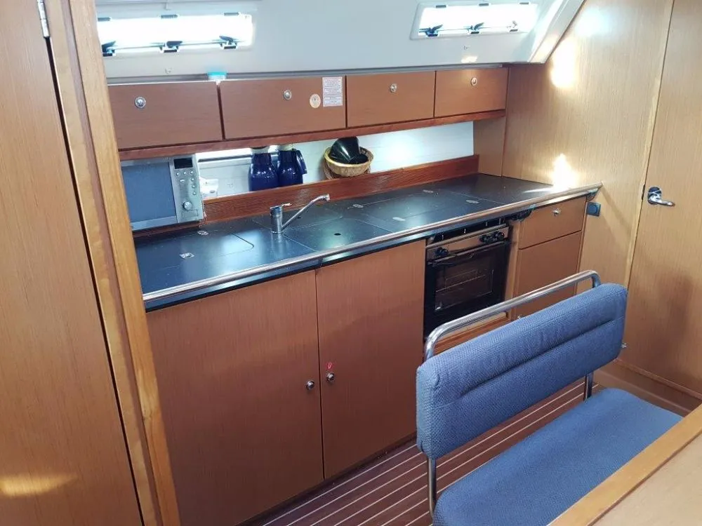 Galley of Lola, a Bavaria Cruiser 40 sailboat at Volos Municipality, Greece