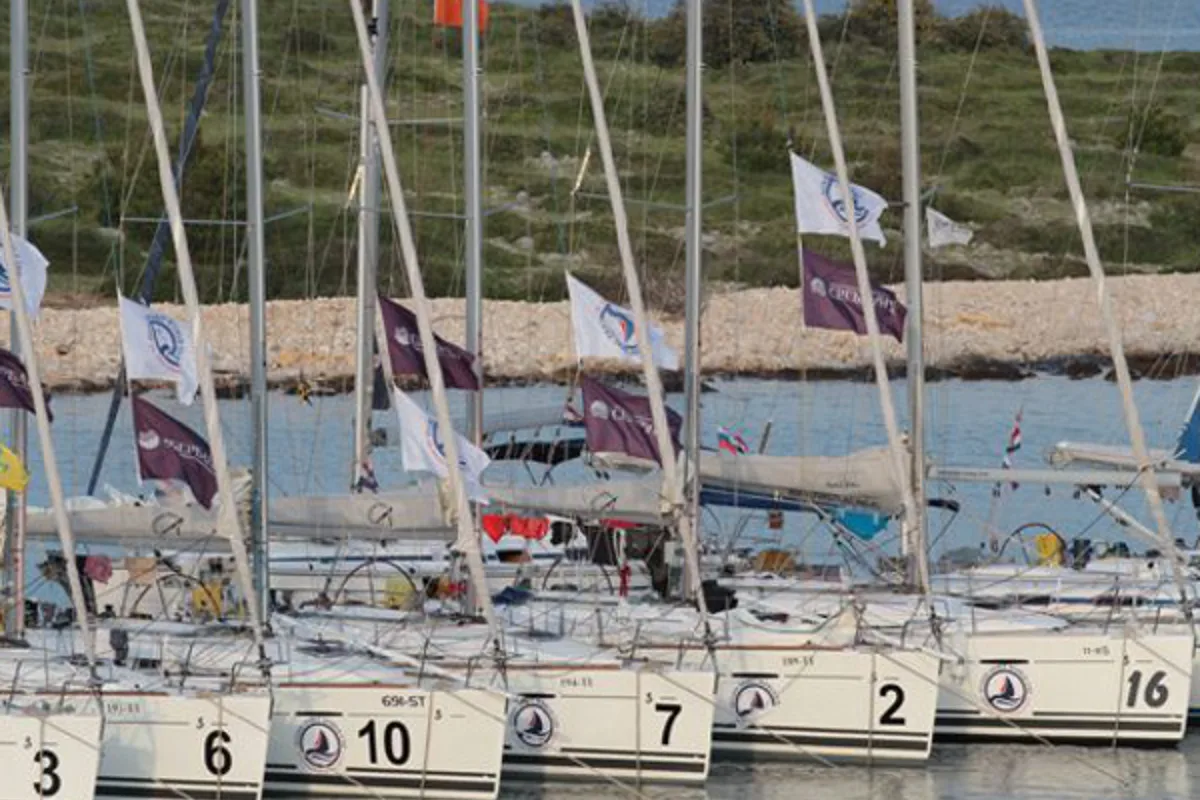 Exterior view of Libra, a Beneteau First 35 sailboat at Jezera, Croatia