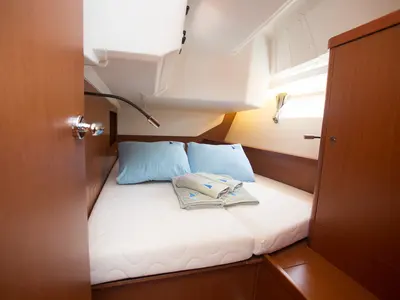 Cabin on Dianora, a Beneteau Oceanis 45 sailboat at Marmaris, Turkey