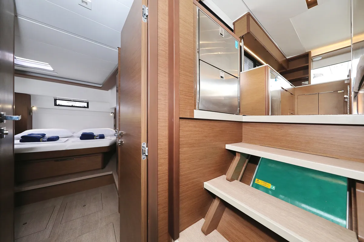 Cabin on Barbarella III, a Lagoon 46 catamaran at Grad Trogir, Croatia