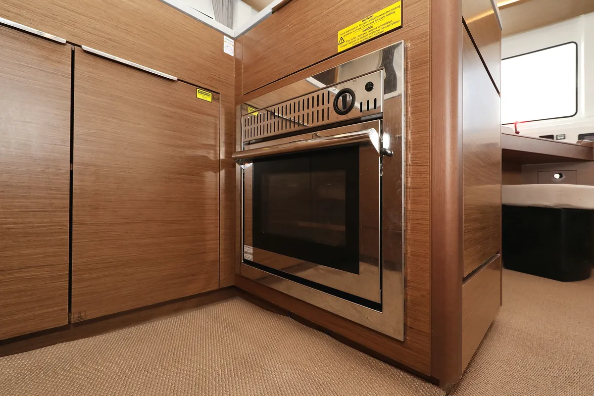 Galley of Barbarella III, a Lagoon 46 catamaran at Grad Trogir, Croatia