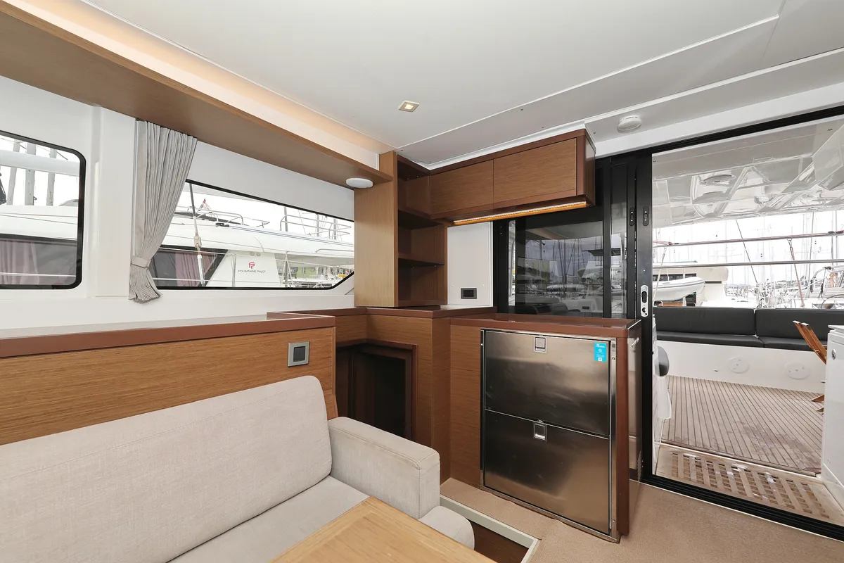 Galley of Barbarella III, a Lagoon 46 catamaran at Grad Trogir, Croatia