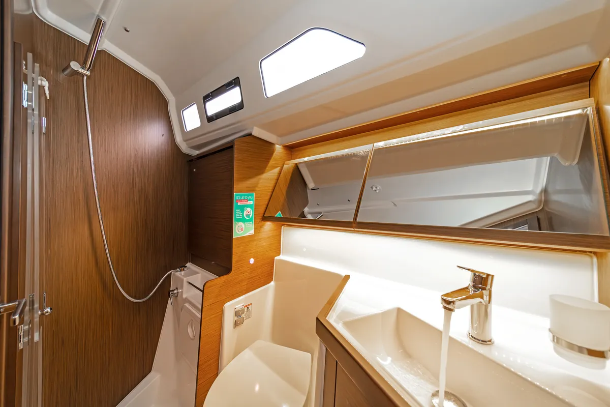 Head on First Touch, a Beneteau Oceanis 40.1 sailboat at Skradin, Croatia
