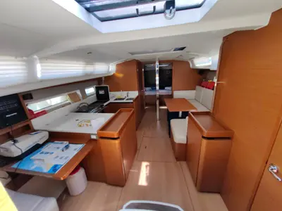 Salon of Milky Way, a Jeanneau Sun Odyssey 440 sailboat at Grad Pula, Croatia