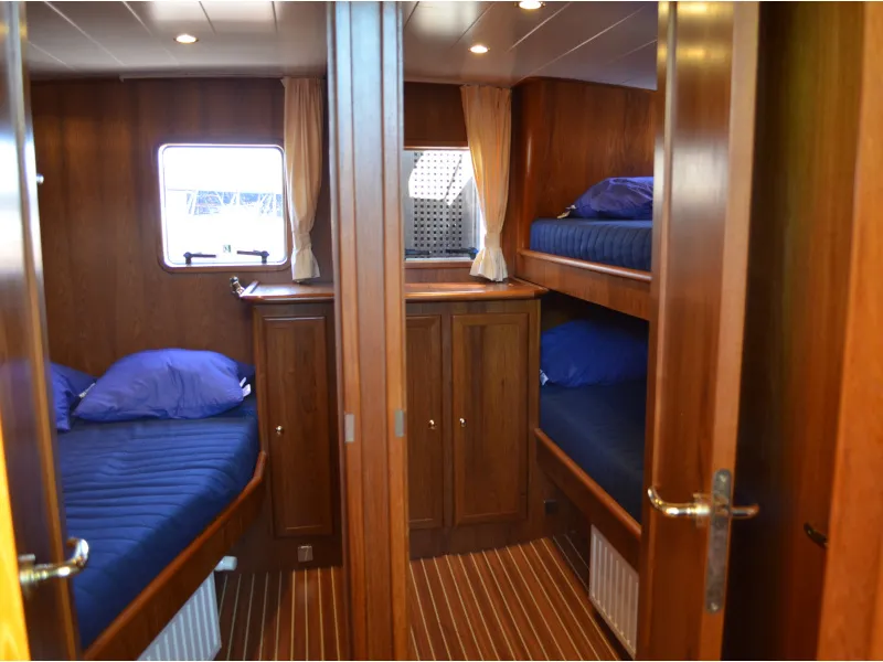 Cabin on Drait 88, a De Drait Advantage 38 motorboat at Drachten, Netherlands