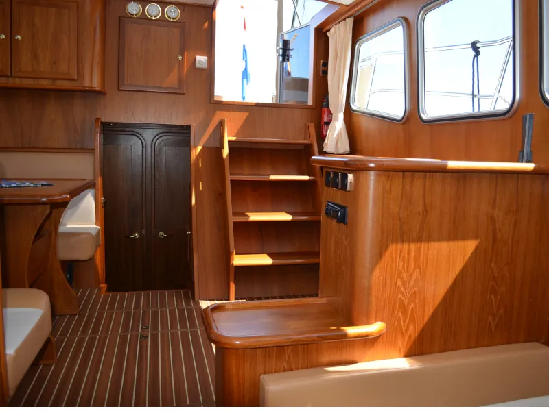 Salon of Drait 88, a De Drait Advantage 38 motorboat at Drachten, Netherlands