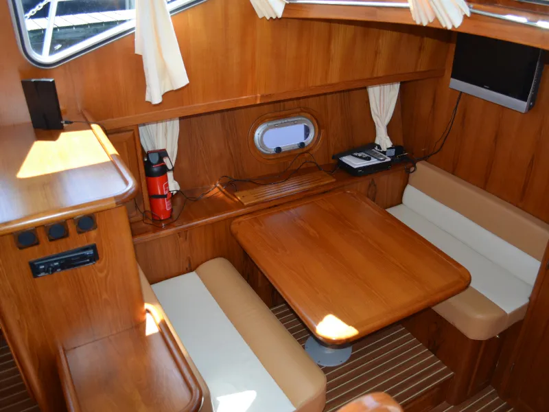 Salon of Drait 88, a De Drait Advantage 38 motorboat at Drachten, Netherlands