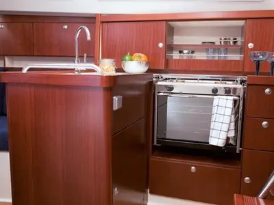 Galley of Sicily, a Hanse 320 sailboat at Marsala, Italy