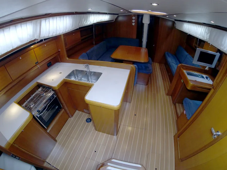 Galley of Kety, a Grand Soleil 50 sailboat at Grad Šibenik, Croatia