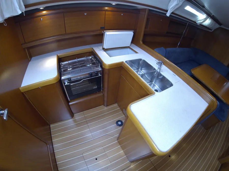 Galley of Kety, a Grand Soleil 50 sailboat at Grad Šibenik, Croatia