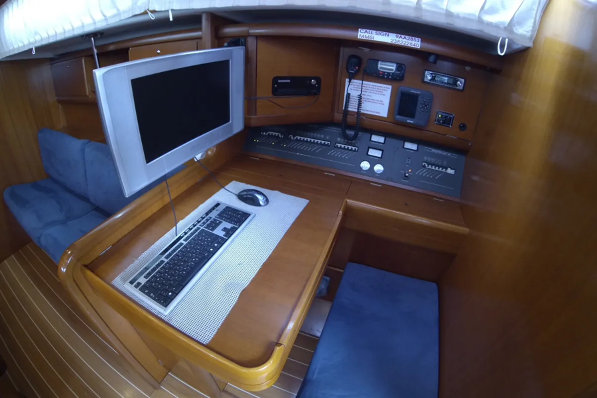 Salon of Kety, a Grand Soleil 50 sailboat at Grad Šibenik, Croatia