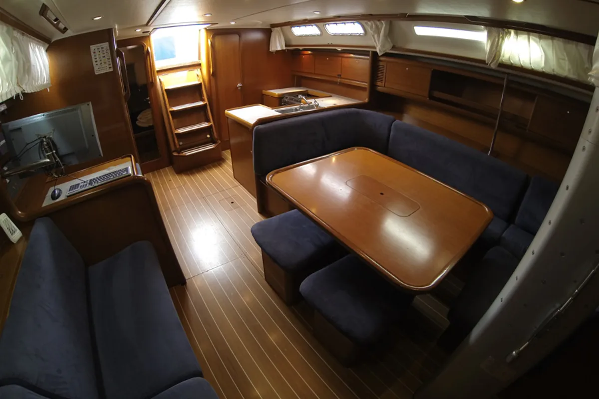 Salon of Kety, a Grand Soleil 50 sailboat at Grad Šibenik, Croatia