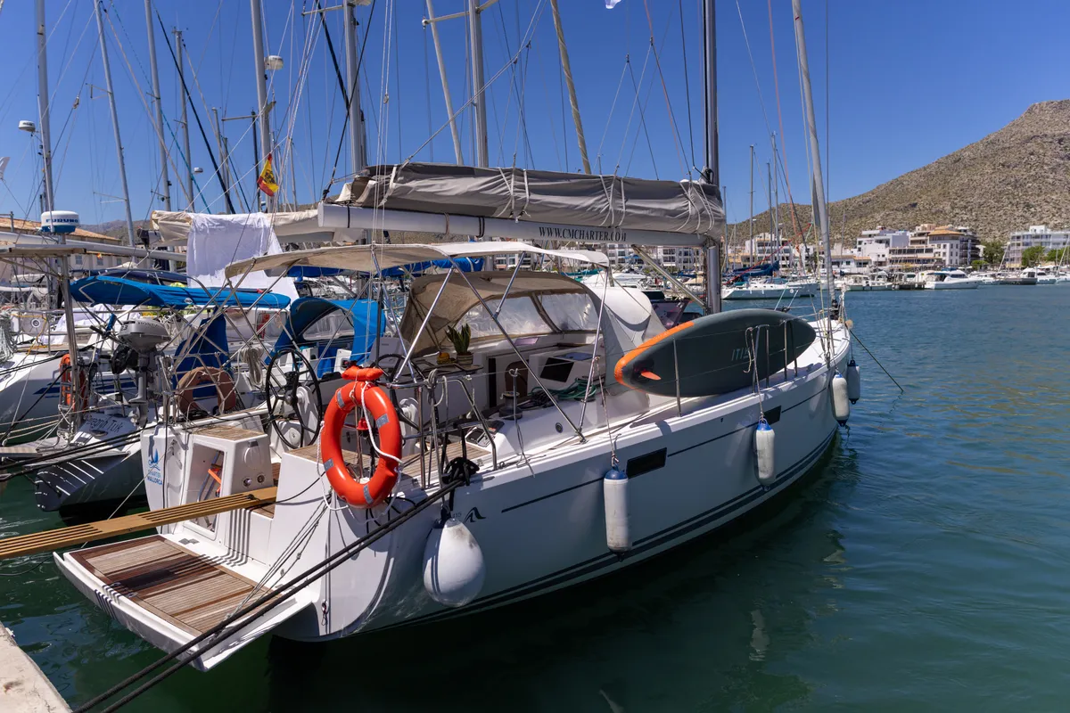 NORD STAR, a Hanse 415 sailboat at Port de Pollença, Spain