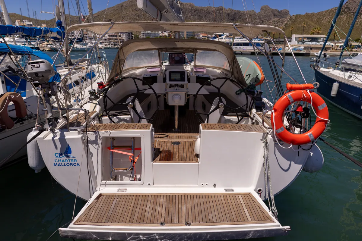 NORD STAR, a Hanse 415 sailboat at Port de Pollença, Spain