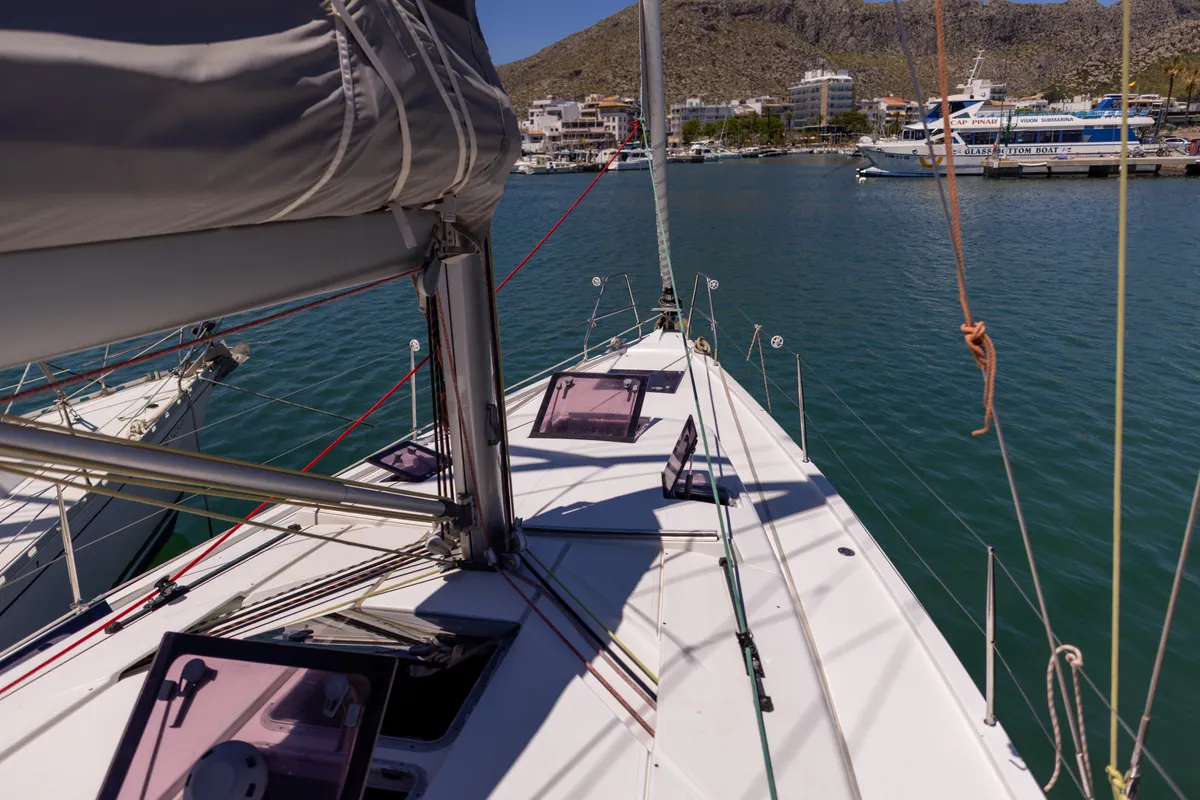 NORD STAR, a Hanse 415 sailboat at Port de Pollença, Spain