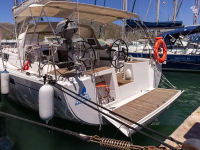 NORD STAR, a Hanse 415 sailboat at Port de Pollença, Spain