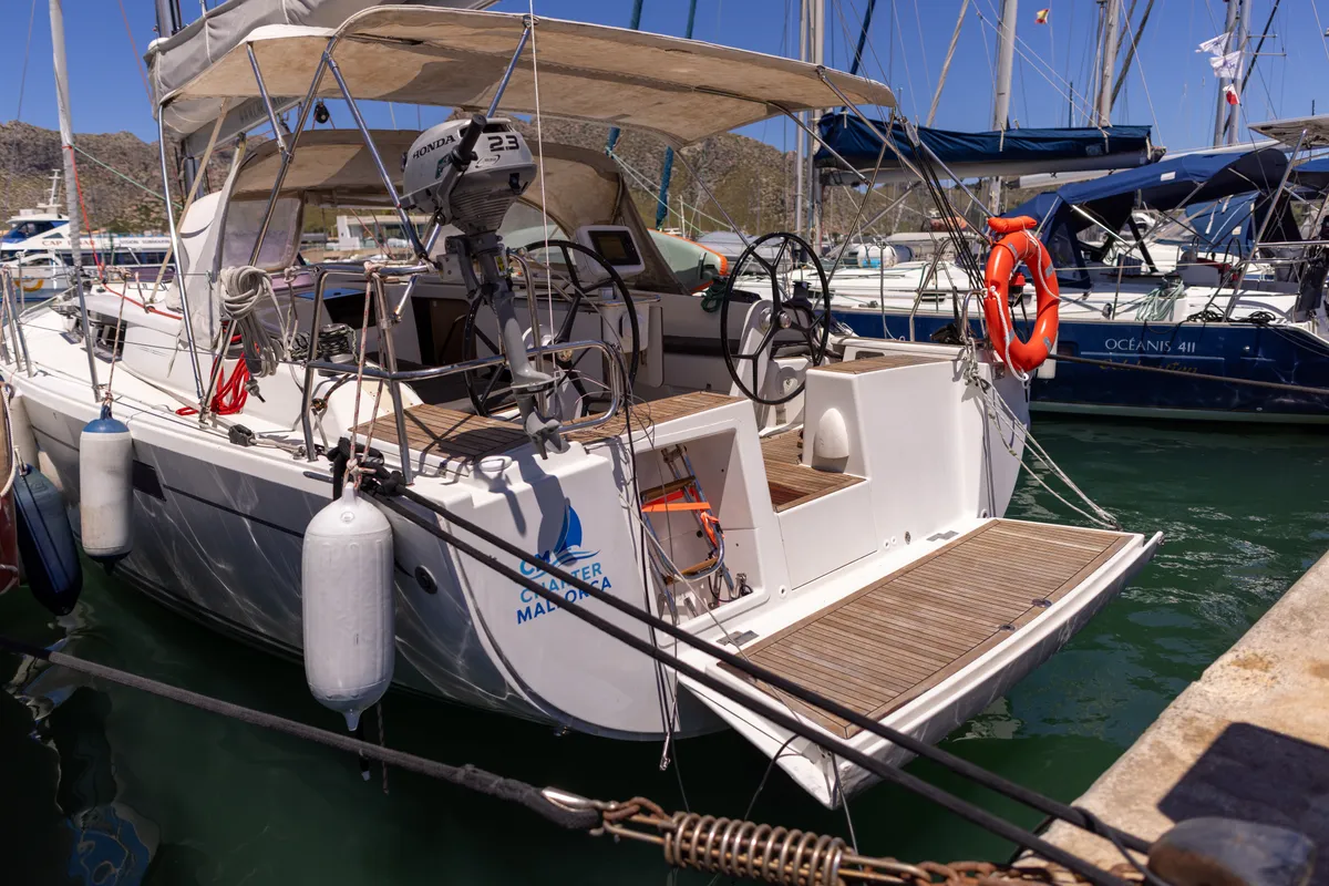 NORD STAR, a Hanse 415 sailboat at Port de Pollença, Spain