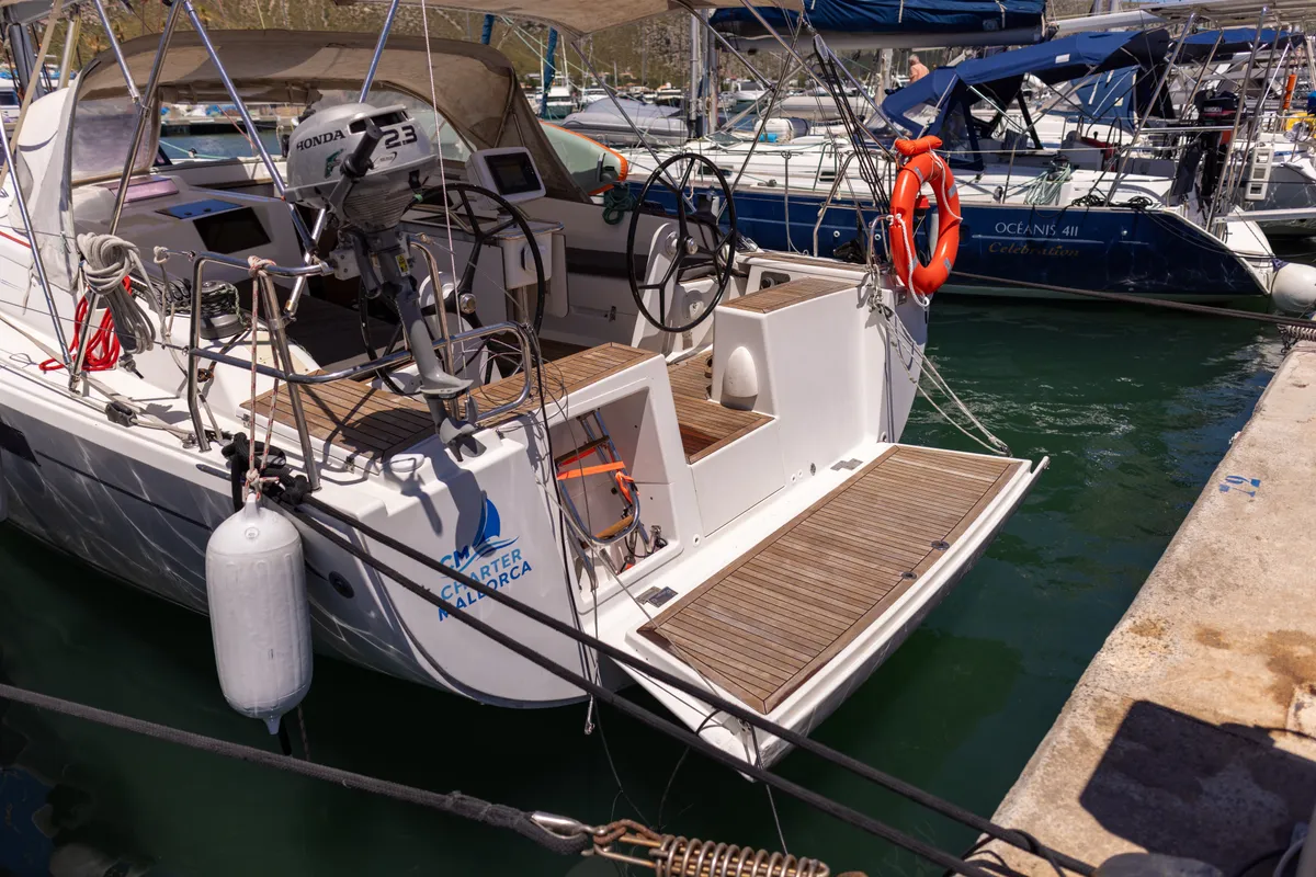 NORD STAR, a Hanse 415 sailboat at Port de Pollença, Spain