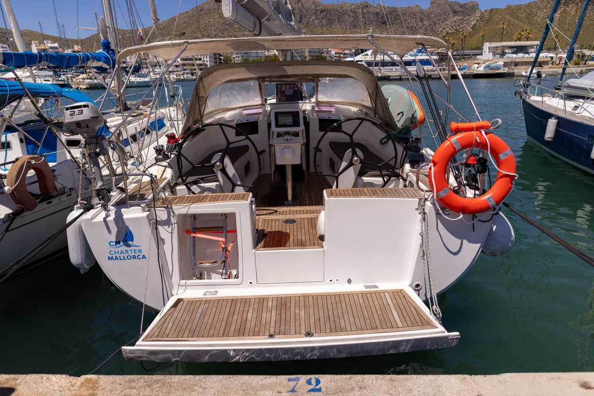 NORD STAR, a Hanse 415 sailboat at Port de Pollença, Spain
