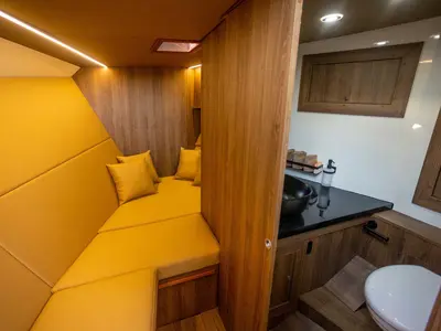Cabin on Premium, a Colnago 35 motorboat at Split, Croatia