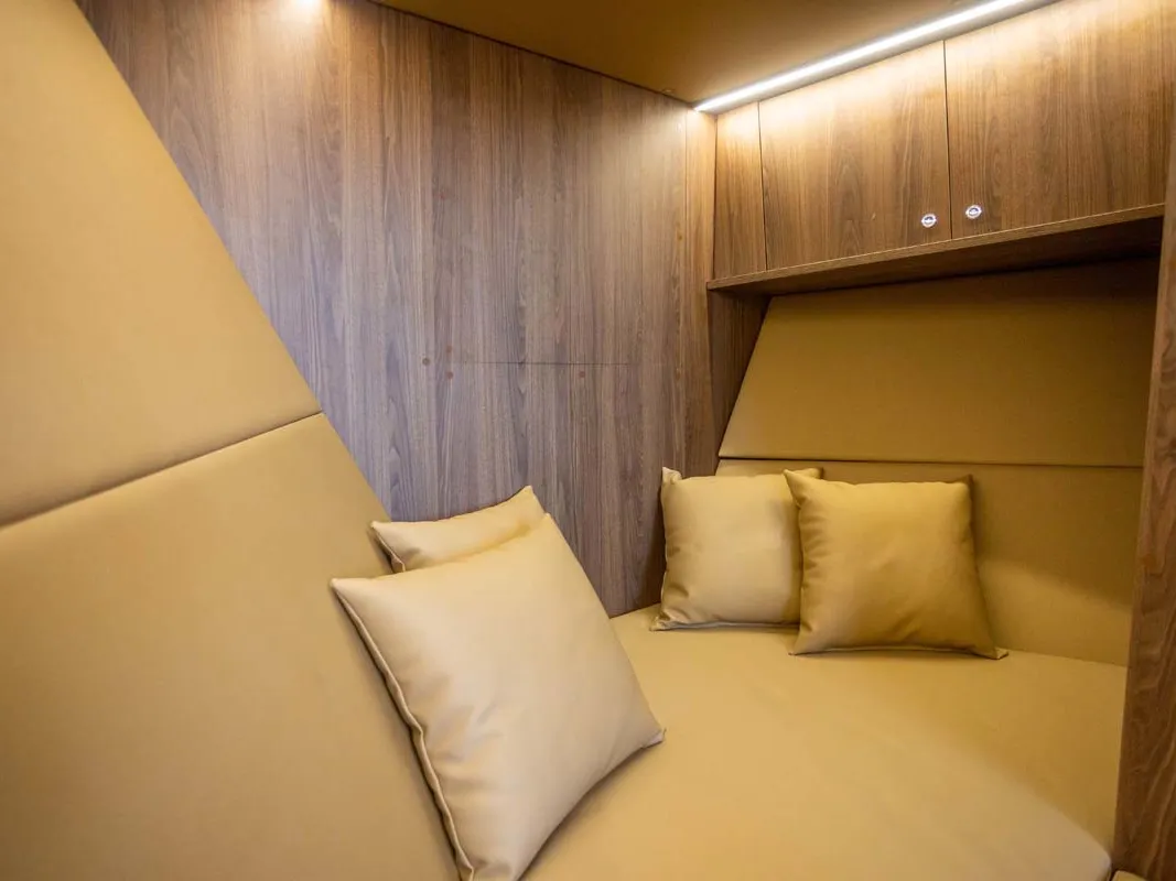Cabin on Premium, a Colnago 35 motorboat at Split, Croatia