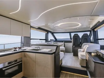 Galley of Mani, a Absolute 58 motor yacht at Castellammare di Stabia, Italy
