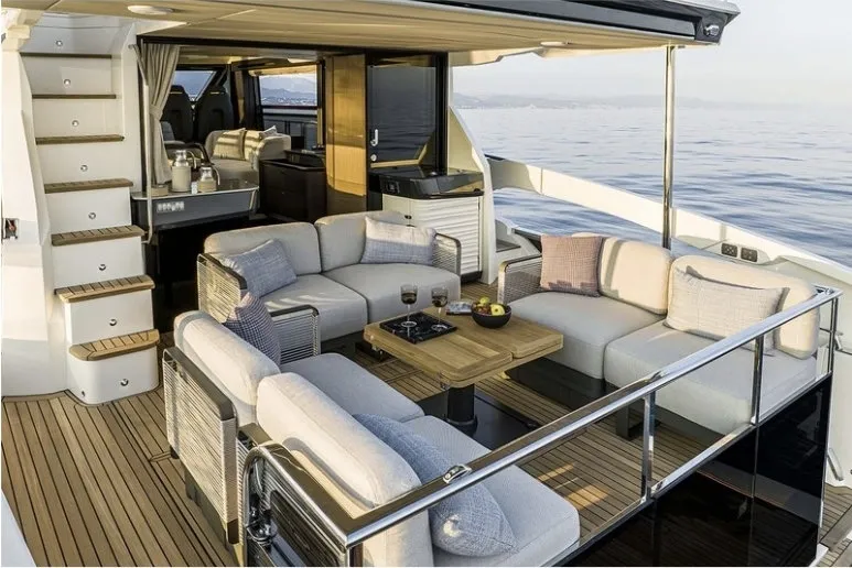 Mani, a Absolute 58 motor yacht at Aalsmeer, Netherlands