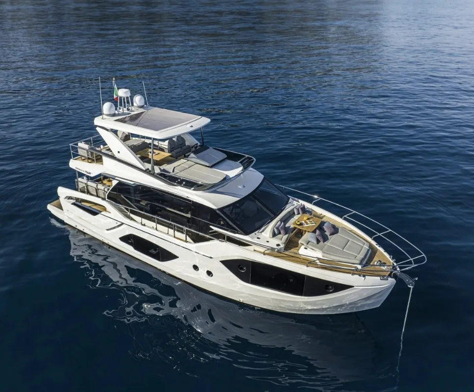 Mani, a Absolute 58 motor yacht at Aalsmeer, Netherlands