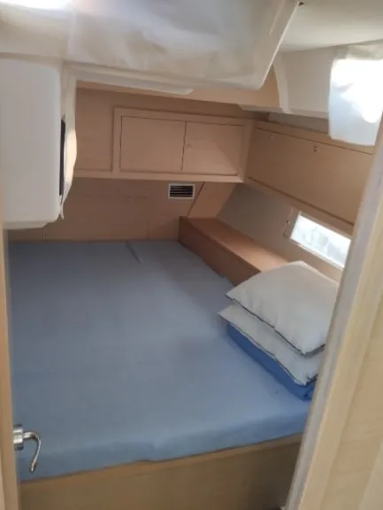 Cabin on Marco Polo, a Dufour 470 sailboat at Municipal Unit of Lefkada, Greece