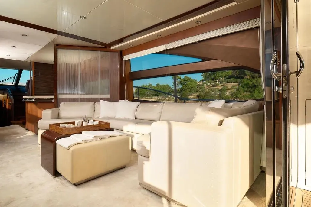 Champion, a Princess 72 Fly motor yacht at Podstrana - Miljevac, Croatia