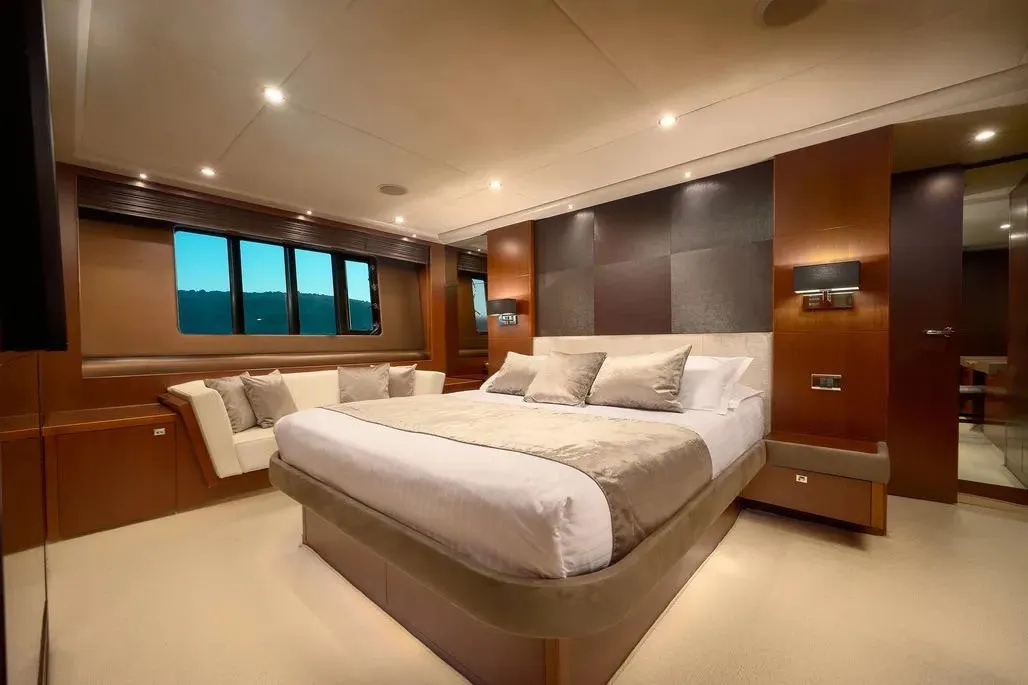 Champion, a Princess 72 Fly motor yacht at Podstrana - Miljevac, Croatia