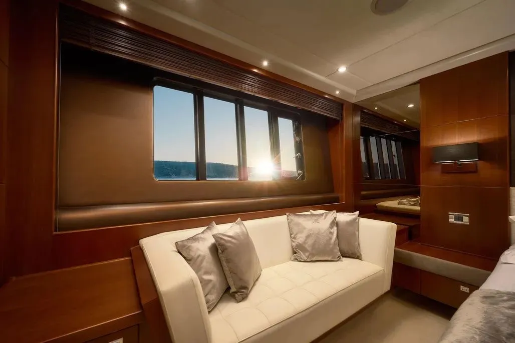 Champion, a Princess 72 Fly motor yacht at Podstrana - Miljevac, Croatia