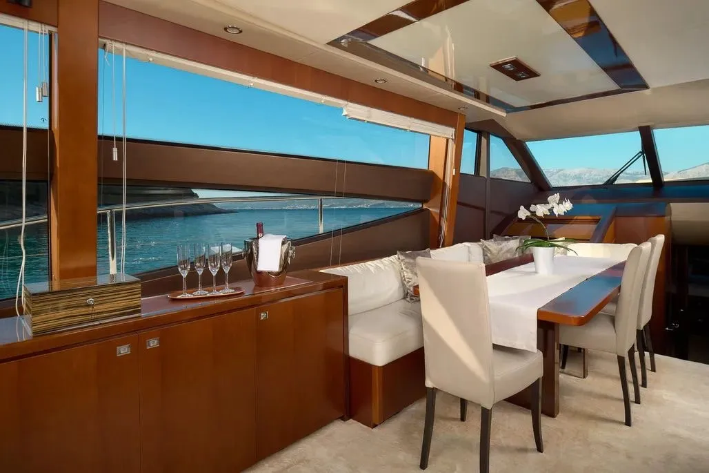 Champion, a Princess 72 Fly motor yacht at Podstrana - Miljevac, Croatia