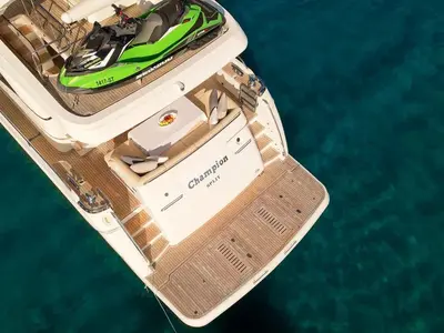 Champion, a Princess 72 Fly motor yacht at Podstrana - Miljevac, Croatia