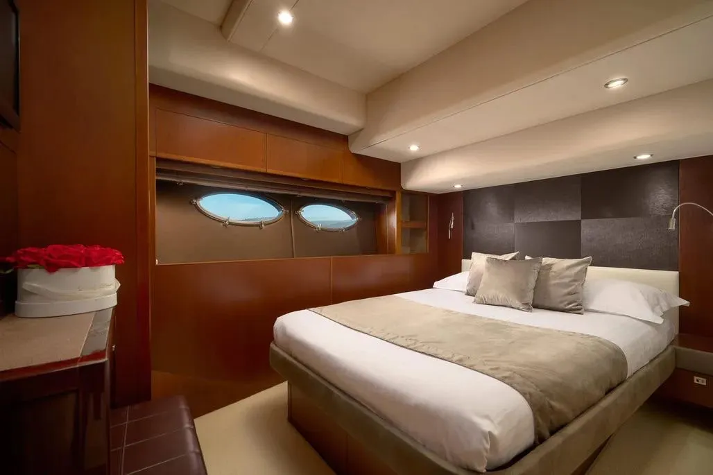 Champion, a Princess 72 Fly motor yacht at Podstrana - Miljevac, Croatia