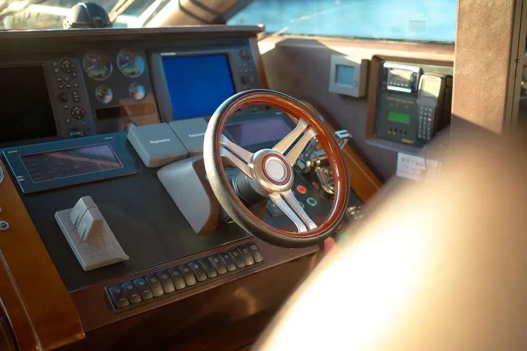 Champion, a Princess 72 Fly motor yacht at Podstrana - Miljevac, Croatia