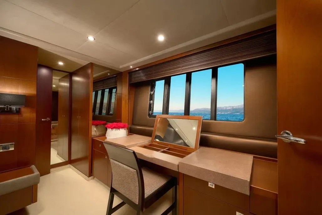 Champion, a Princess 72 Fly motor yacht at Podstrana - Miljevac, Croatia