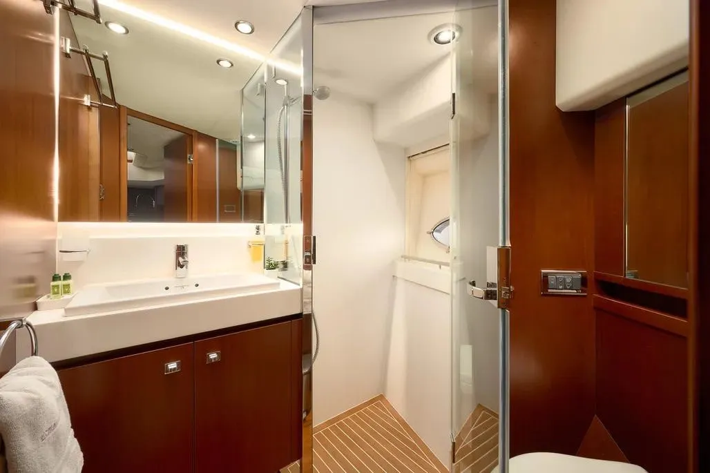 Champion, a Princess 72 Fly motor yacht at Podstrana - Miljevac, Croatia