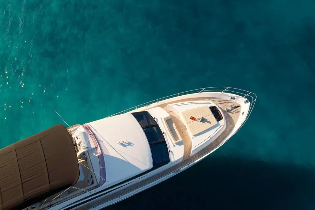 Champion, a Princess 72 Fly motor yacht at Podstrana - Miljevac, Croatia