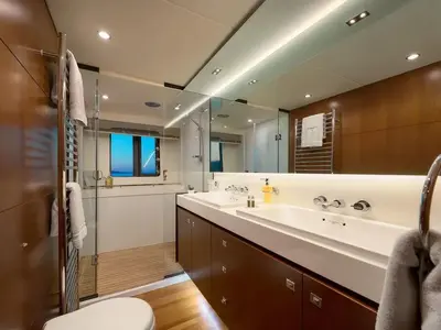 Champion, a Princess 72 Fly motor yacht at Podstrana - Miljevac, Croatia