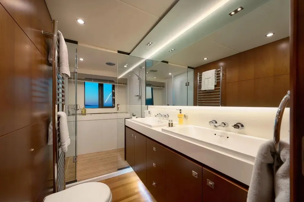 Champion, a Princess 72 Fly motor yacht at Podstrana - Miljevac, Croatia