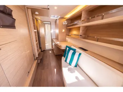 Salon of INSPIRE, a Lagoon 42 catamaran at Municipal Unit of Lefkada, Greece