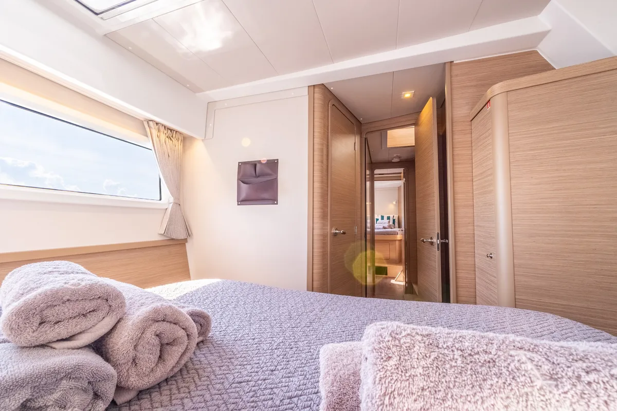 Cabin on INSPIRE, a Lagoon 42 catamaran at Municipal Unit of Lefkada, Greece