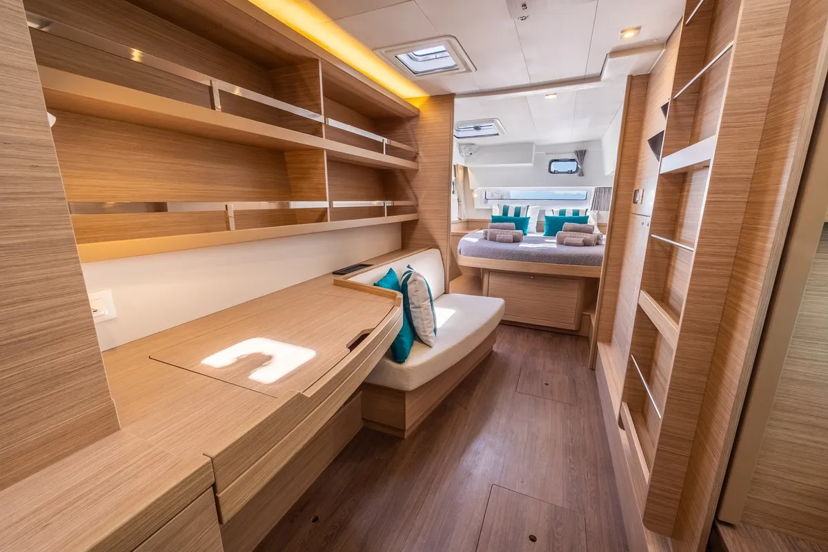 Cabin on INSPIRE, a Lagoon 42 catamaran at Municipal Unit of Lefkada, Greece