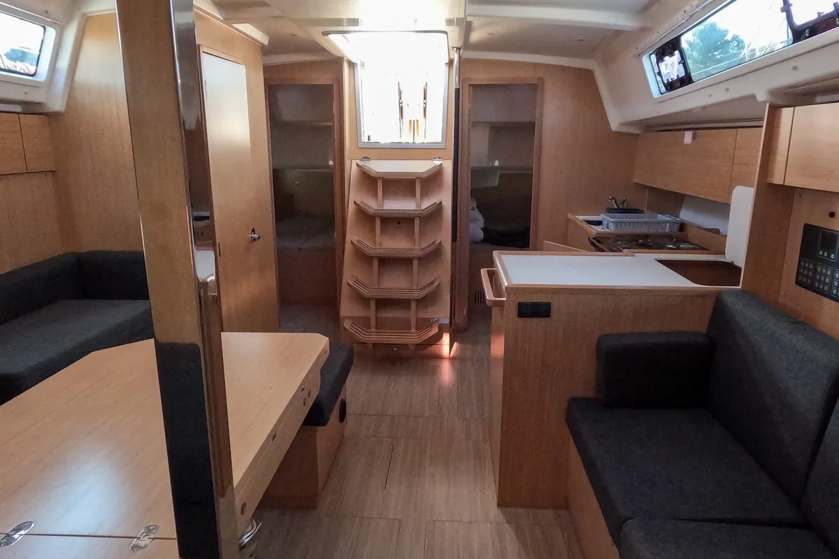 Salon of Hope I., a Bavaria C42 sailboat at Izola, Slovenia