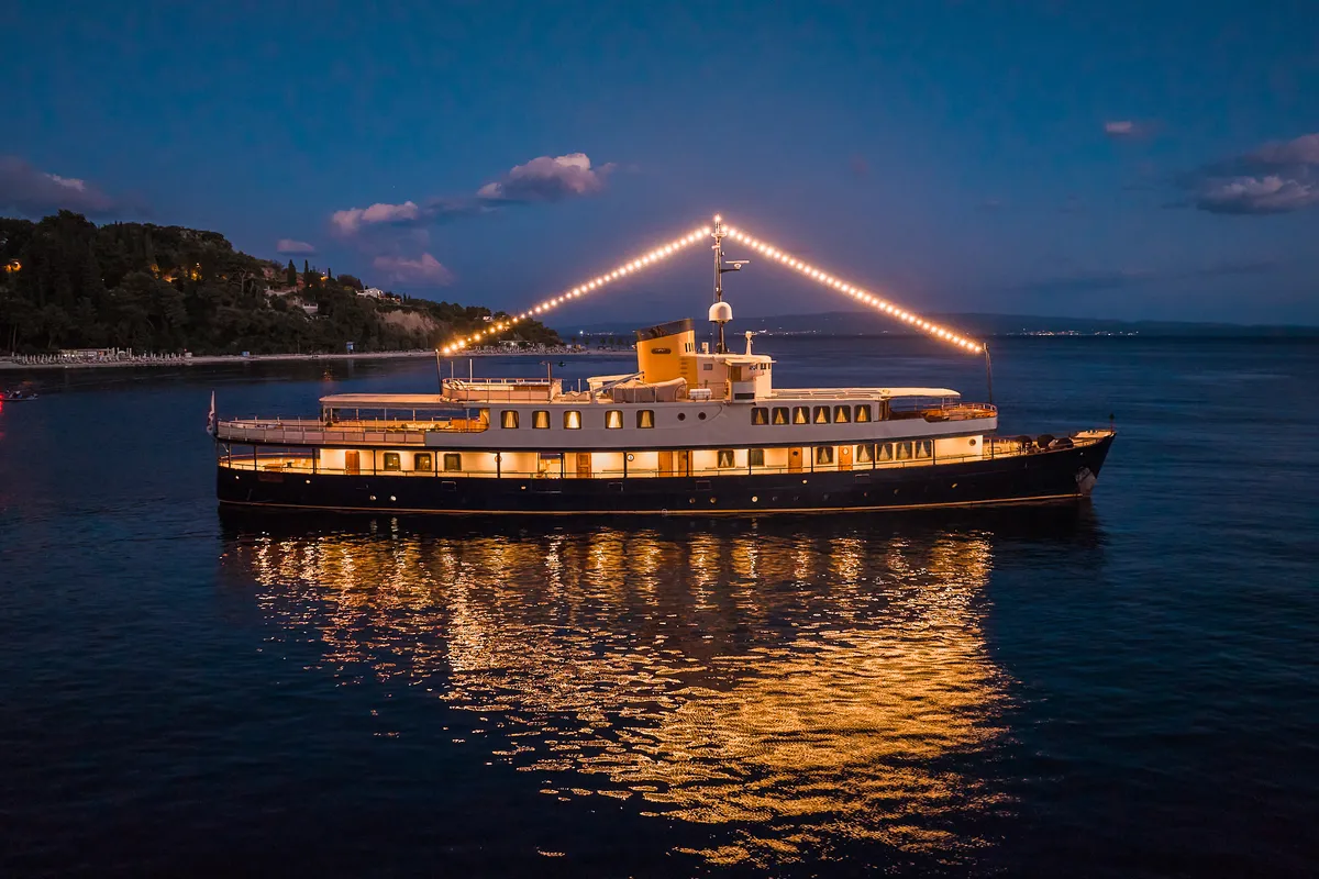 Exterior view of Gulet Motoryacht, a motor yacht at Split, Croatia