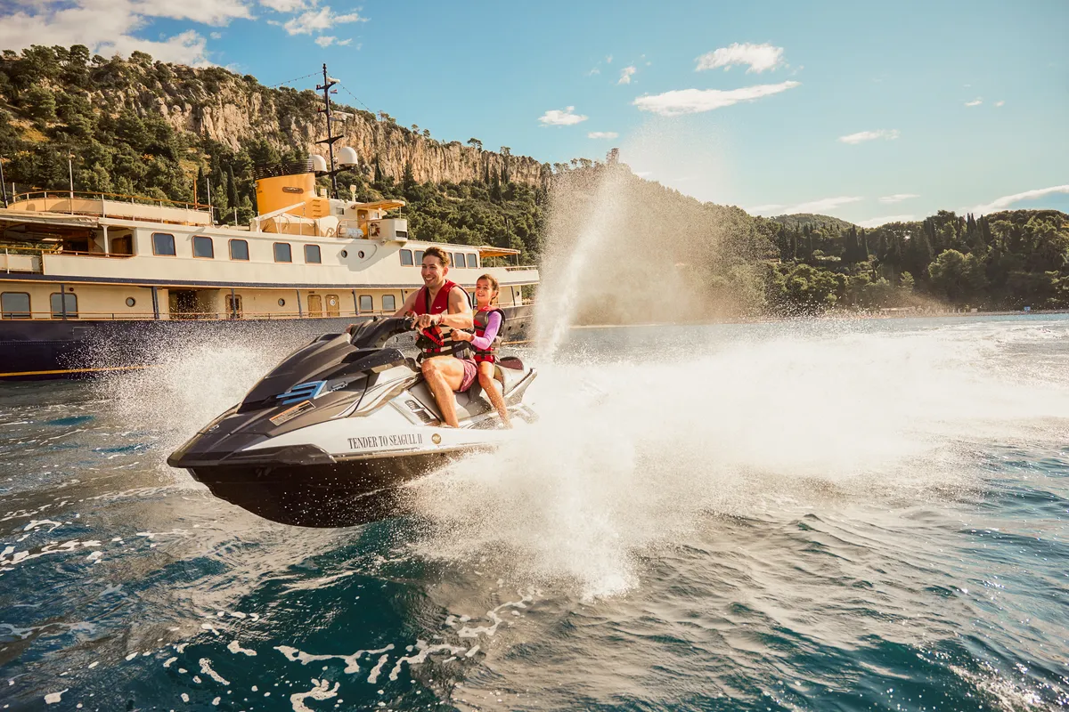 Exterior view of Gulet Motoryacht, a motor yacht at Split, Croatia